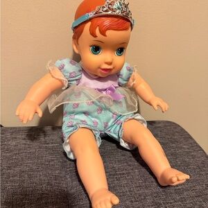 Adorable Ariel Baby Doll with Blue Outfit and Tiara